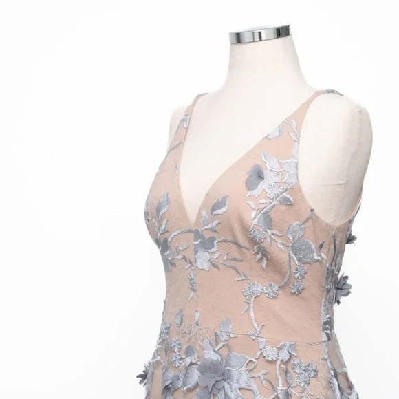 Dress The Population. Sidney Gown in Mineral Blue